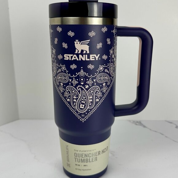 Stanley Mesa Rose Collection 30oz Tumbler Limited Edition, Blue Corn Paisley - Picture 1 of 4